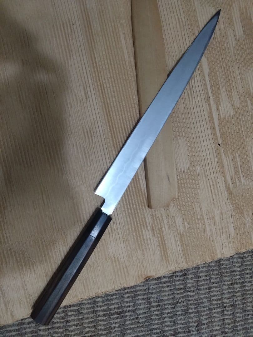 本焼菊 一文字 　青鋼　柳刃