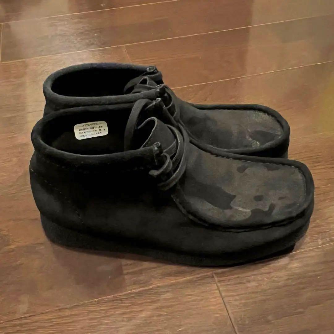 CLARKS WALLABEE クラークス ワラビー ブラック 迷彩 24.5