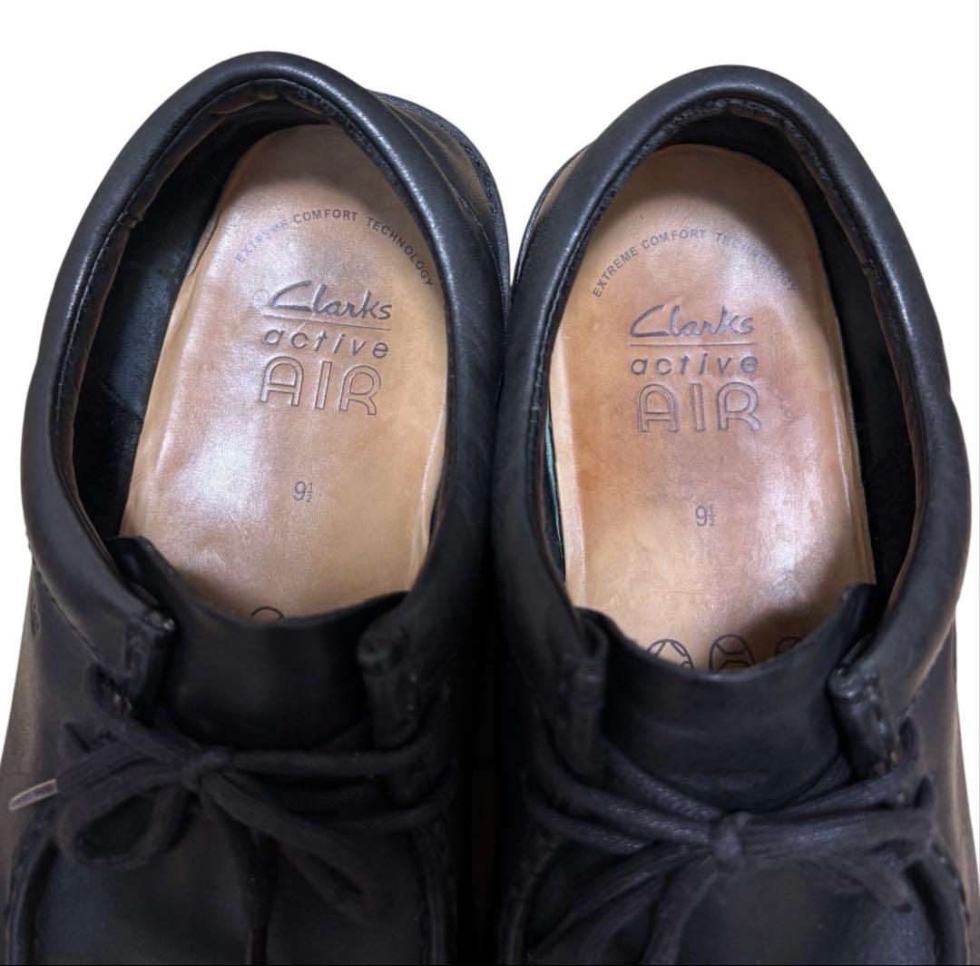 【クラークス】人気希少品！アクティブエア搭載！黒 レザー モカシン シューズ