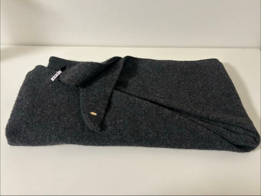 小物 CLANE / YAK KNIT TRIANGULAR STOLE GRAY