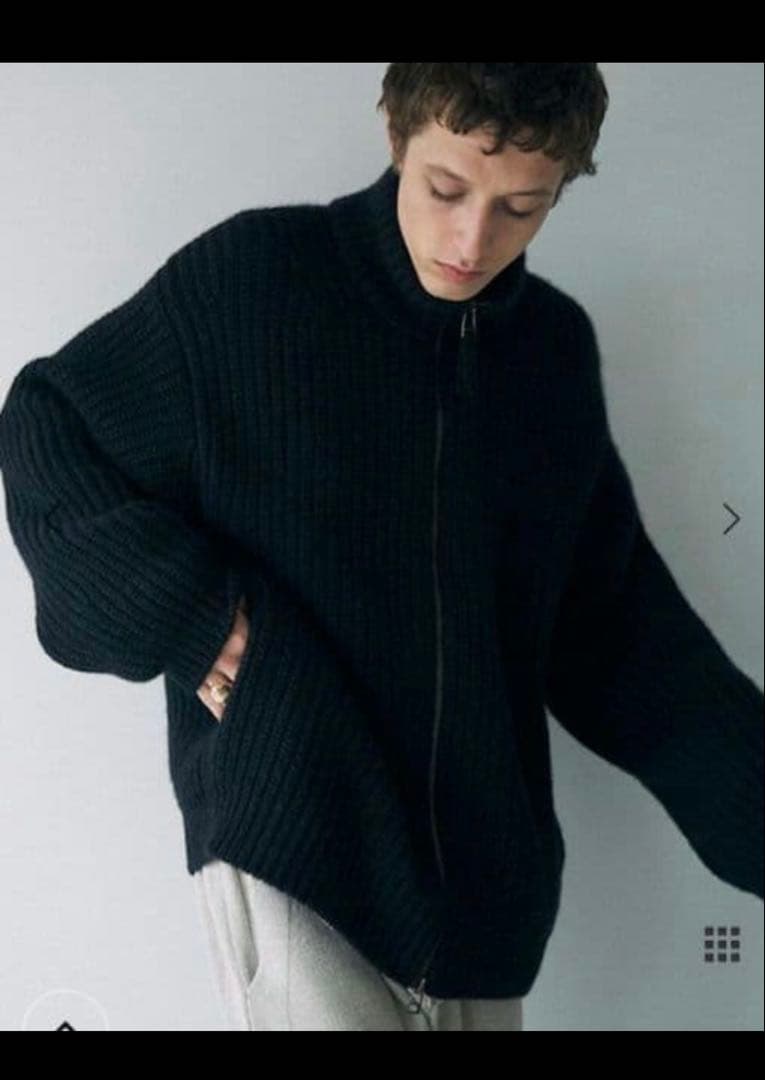 美品　unfil カシミヤ ドライバーズニット　サイズ5
