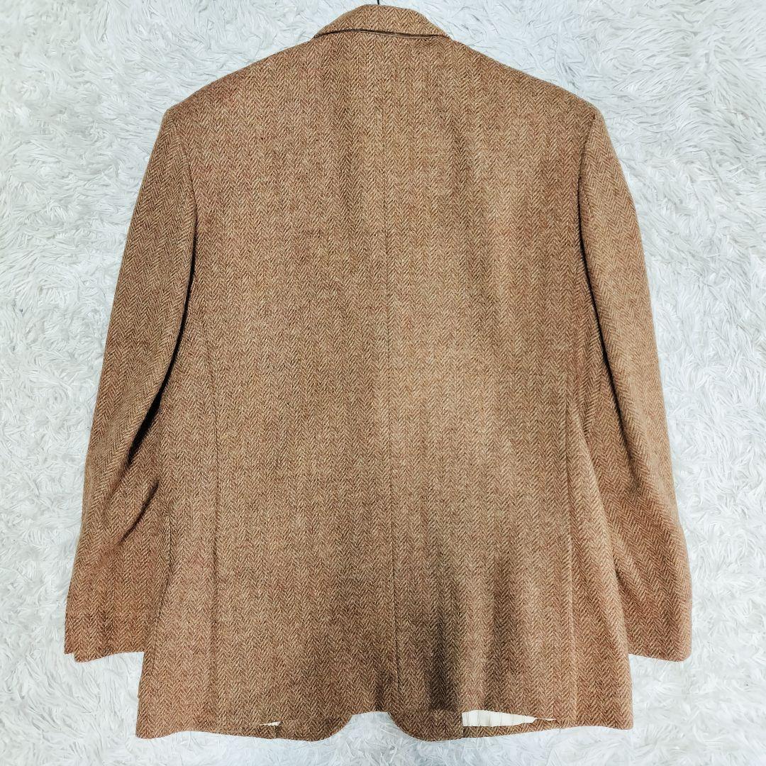 【極美品】ミツミネ ウールツイード ヘリンボーン XL相当 イタリア生地 日本製