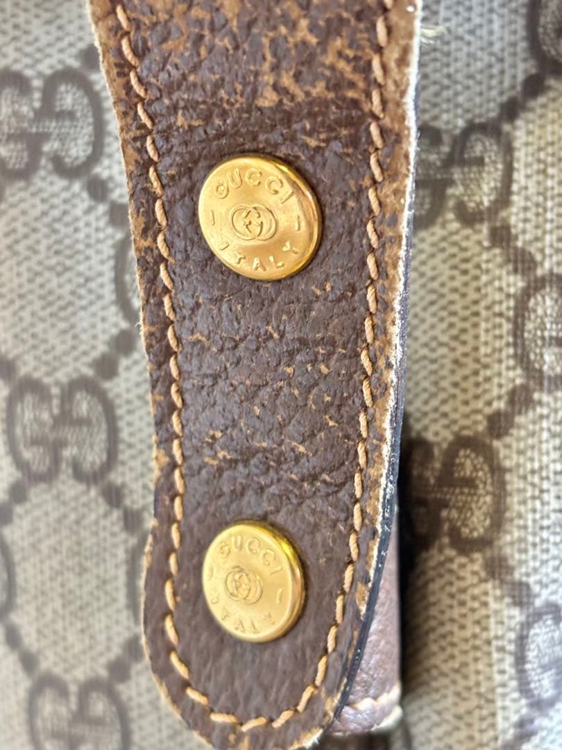 Gucci GGパターン ボストンバッグ オールドグッチ ウェブライン