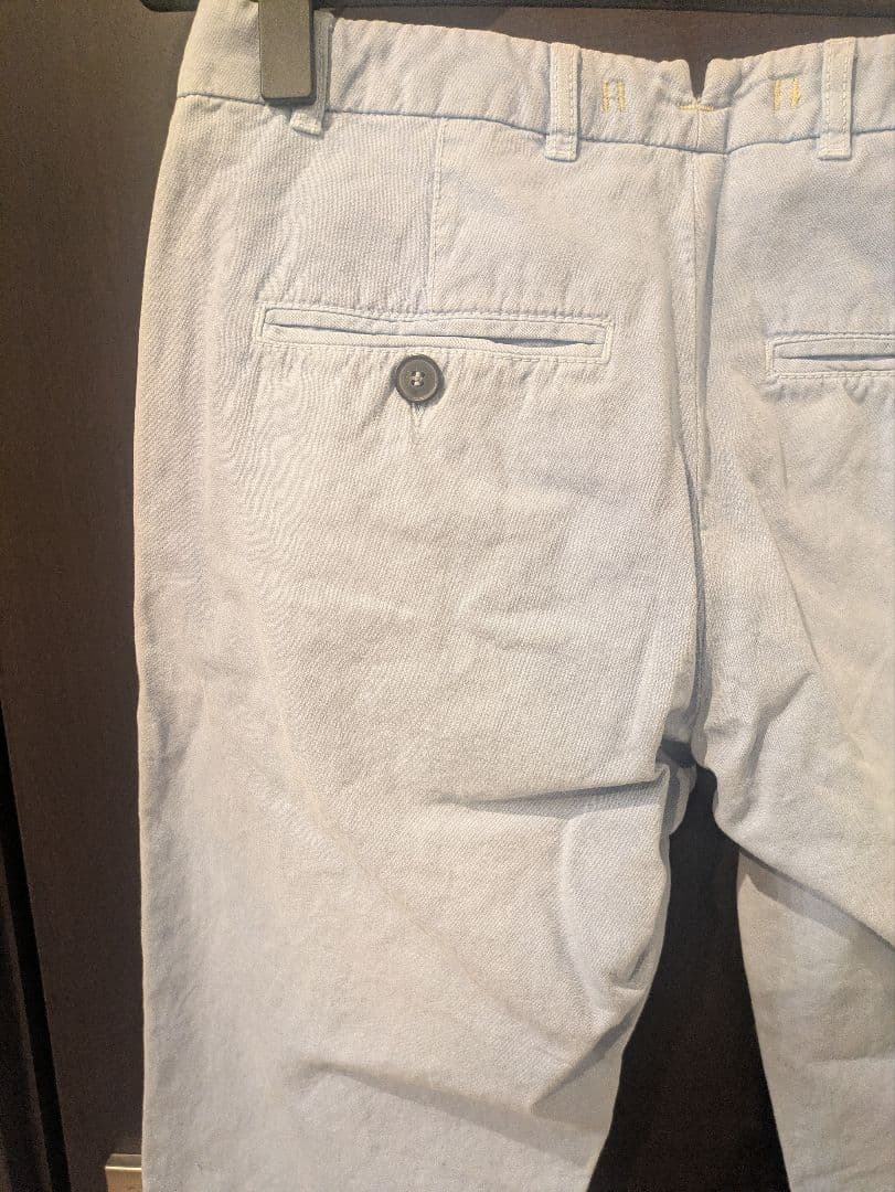 新品 MONOCROM（モノクローム）コットンリネン パンツ