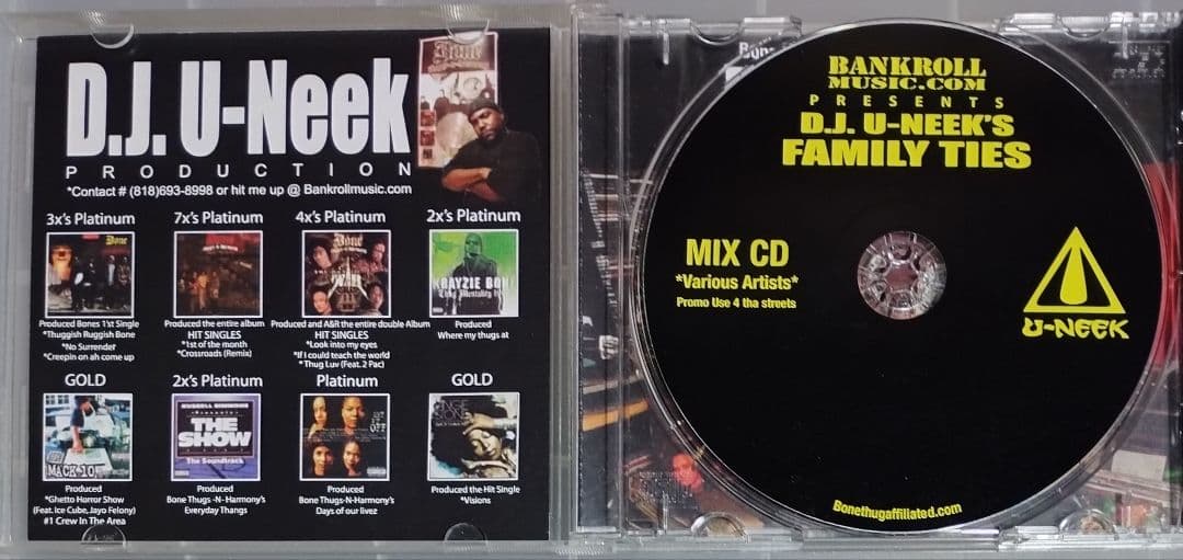 DJ U-NEEK'S FAMILLY TIES ギャングスタラップ G-RAP