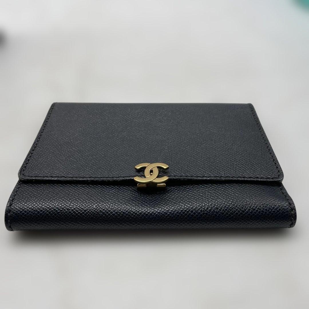【sk/9.21/30】CHANEL 立体ココマーク カードケース レザー 黒