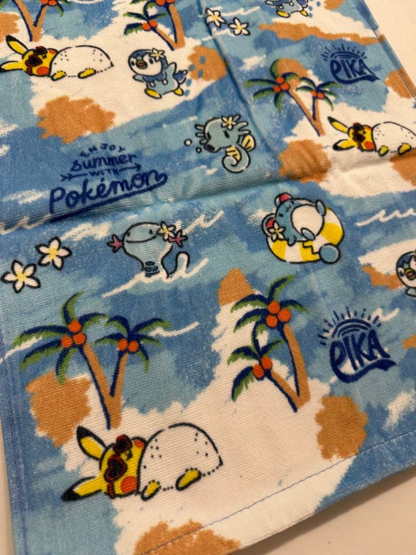 イッツデモ　ポケモン　フェスタオル　ハンドタオル　2点セット　みずポケモンアロハ