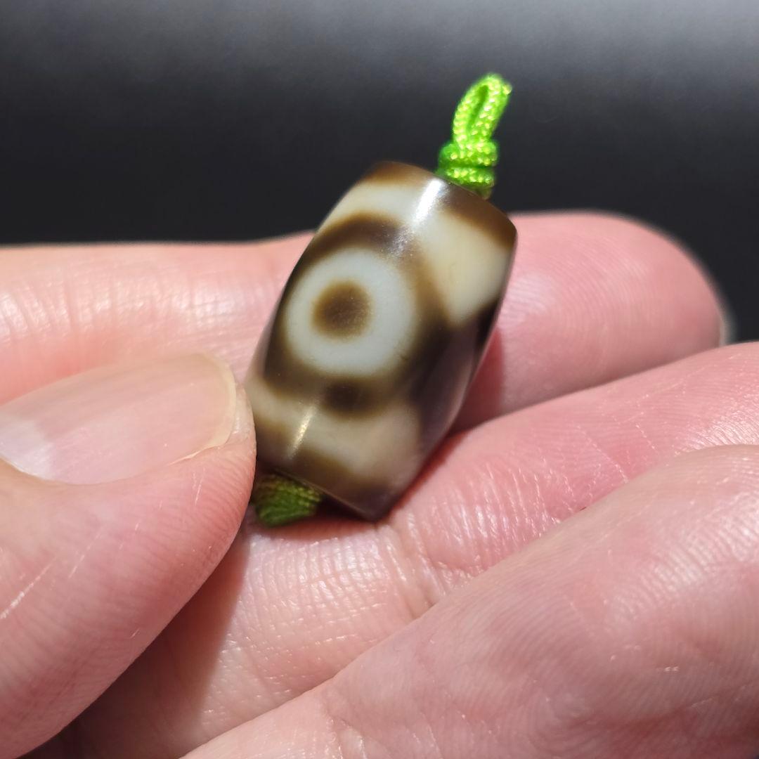 10 老礦天珠　中型　三眼天珠　天珠　天然石　鉱物　風水　開運　ブレスレット