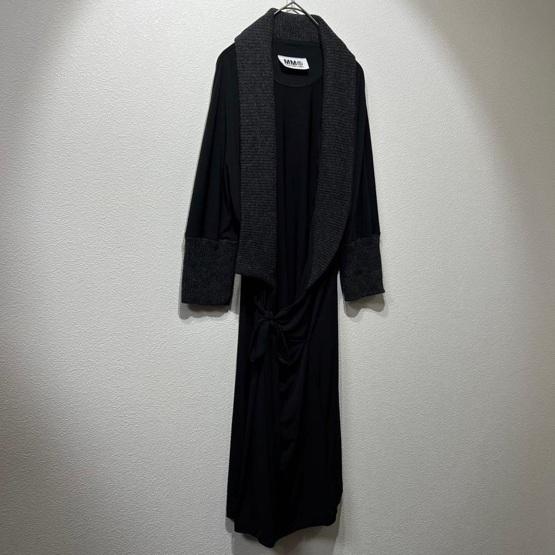 希少 美品 MM6 上質 デザインカーディガン ここのえ期 ニット ウール 切替
