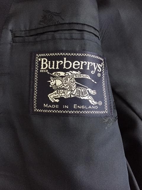 良品　BURBERRY ネイビー ダブルブレストジャケット