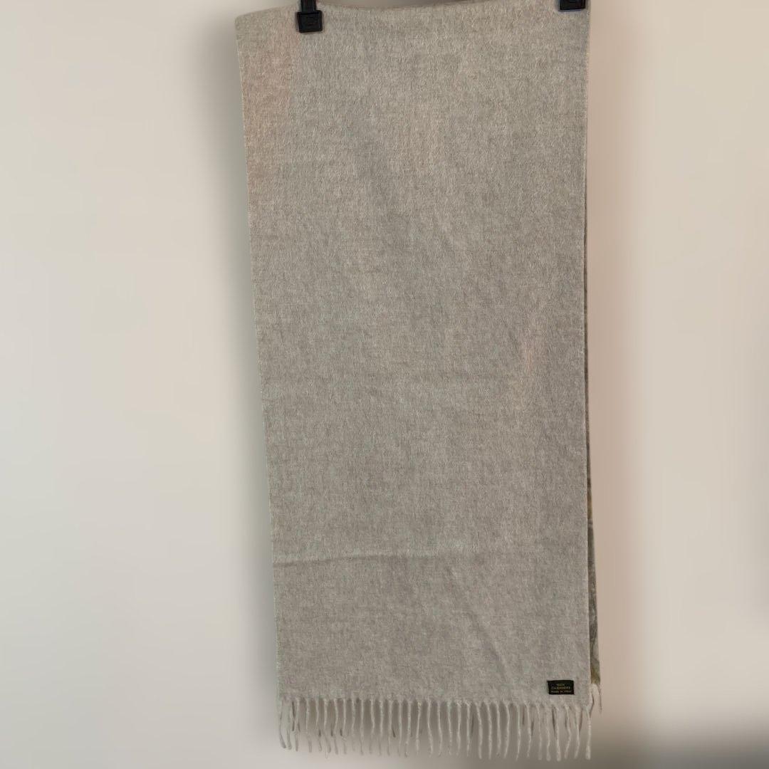 希少　Loro Piana 花柄リバーシブル カシミヤ100マフラー