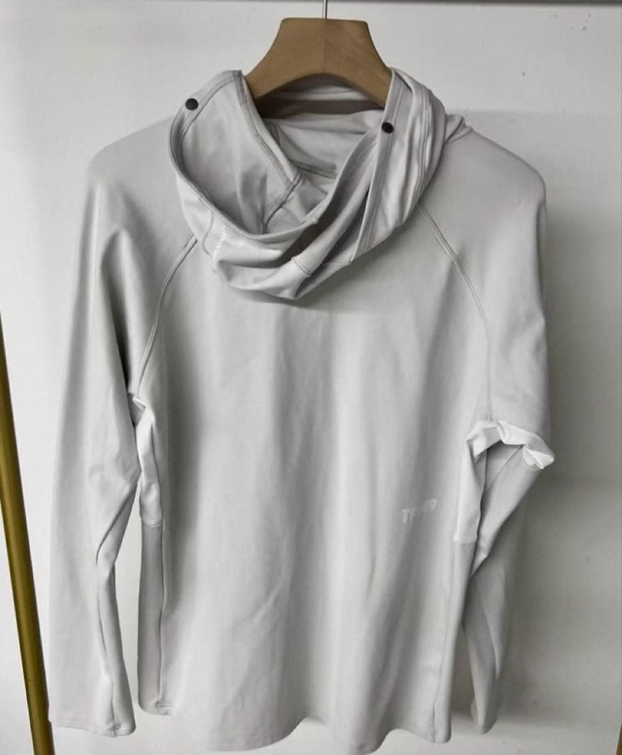 TFW49 LS BRUSHED HOODIE M ライトグレー