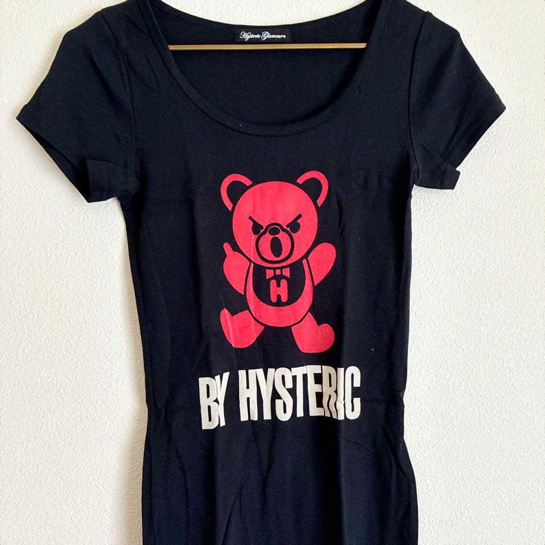 HYSTERIC GLAMOUR 半袖Tシャツ 黒 ベア クマ