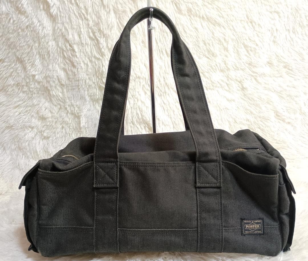 PORTER スモーキー デニム ミニボストンバッグ 吉田カバン