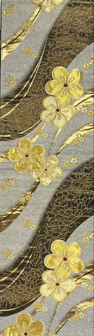 振り袖　フルセット　長襦袢　黒地　成人式　金彩加工　刺繍入り　銀通し　810