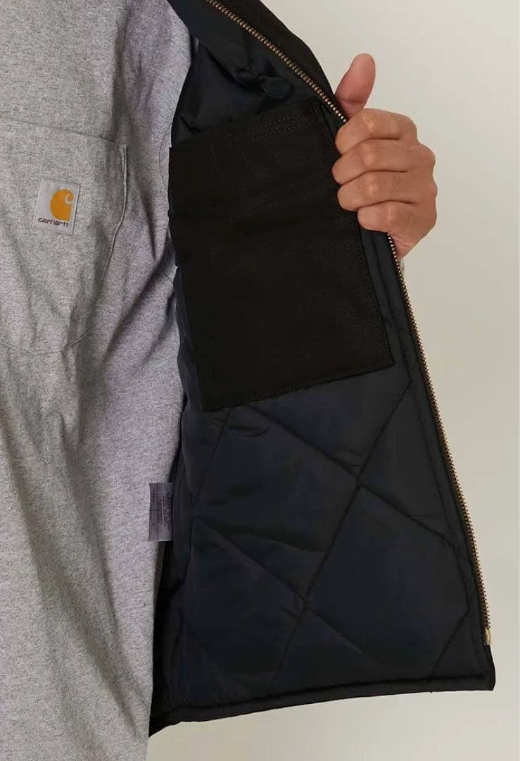 り*く様 Carhartt カーハート ダックベスト 中綿キルティング CRHT