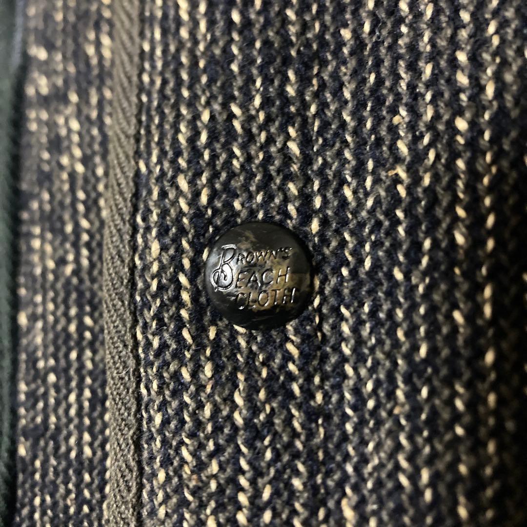 ブラウンズビーチ　BROWN'S BEACH VEST 着丈長め状態良好　古着