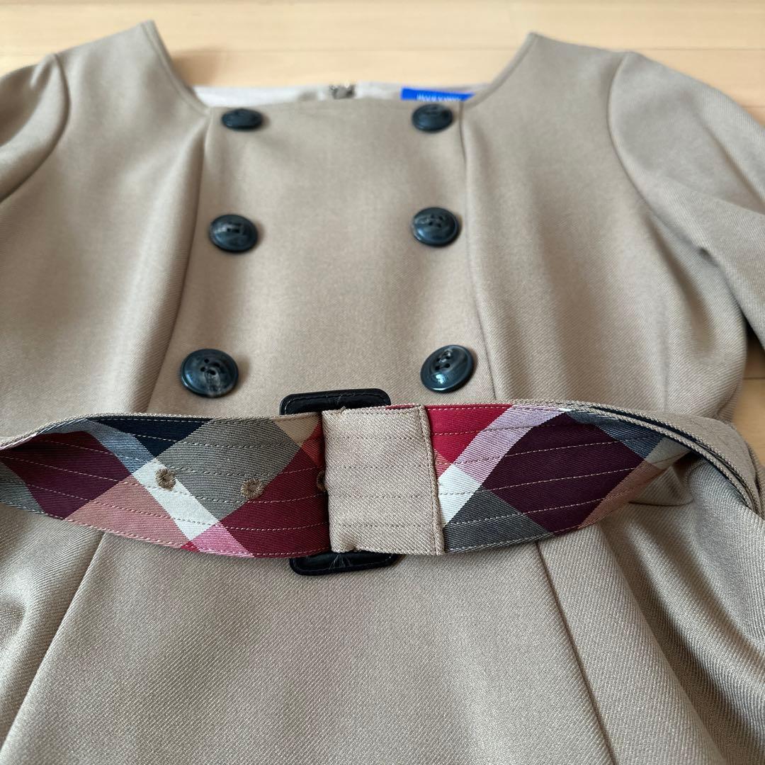 BLUE LABEL CRESTBRIDGE ブルーレーベル　トレンチ風ワンピ