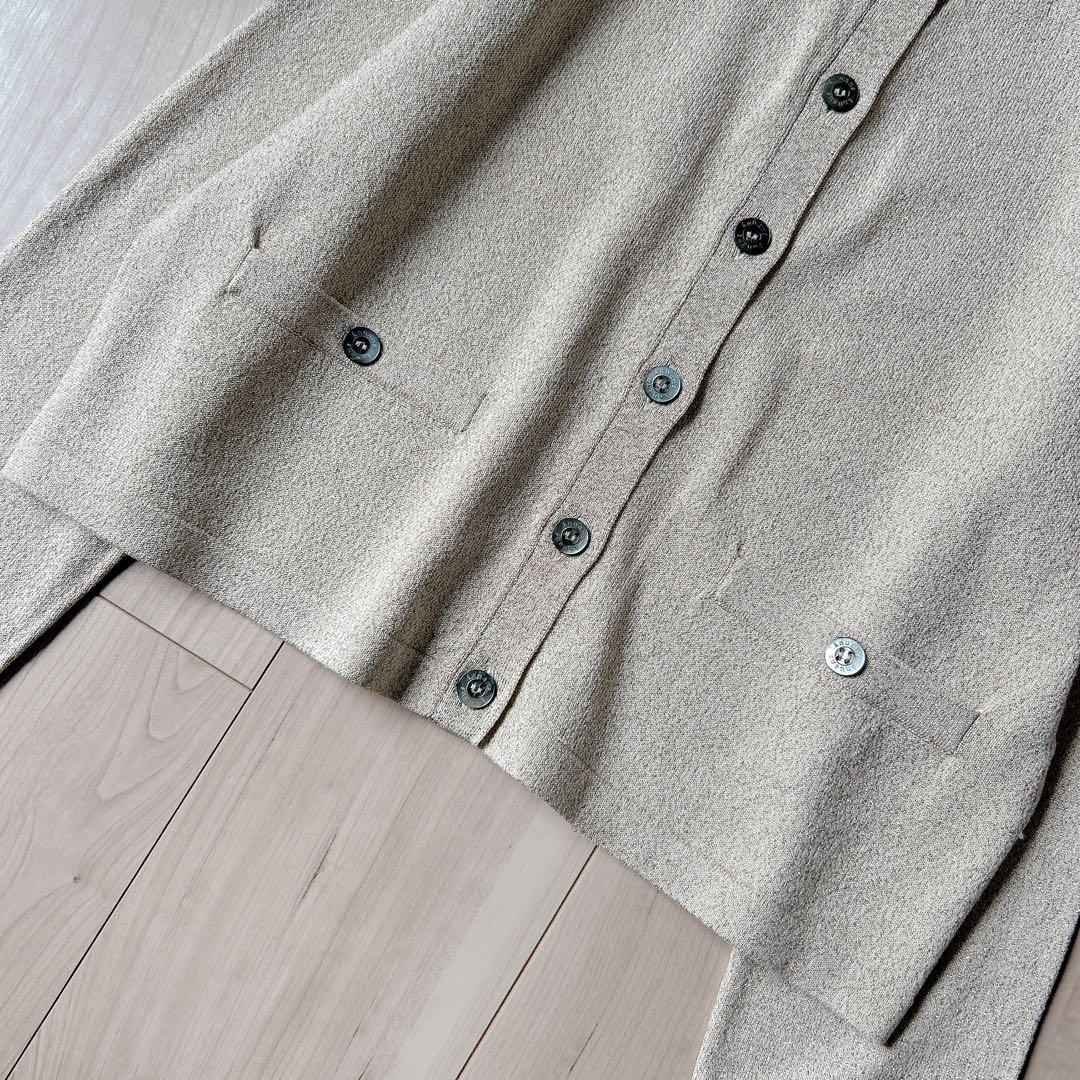 未使用級＊anuans【24AW】ベーシッククルーネックカーディガン GOLD