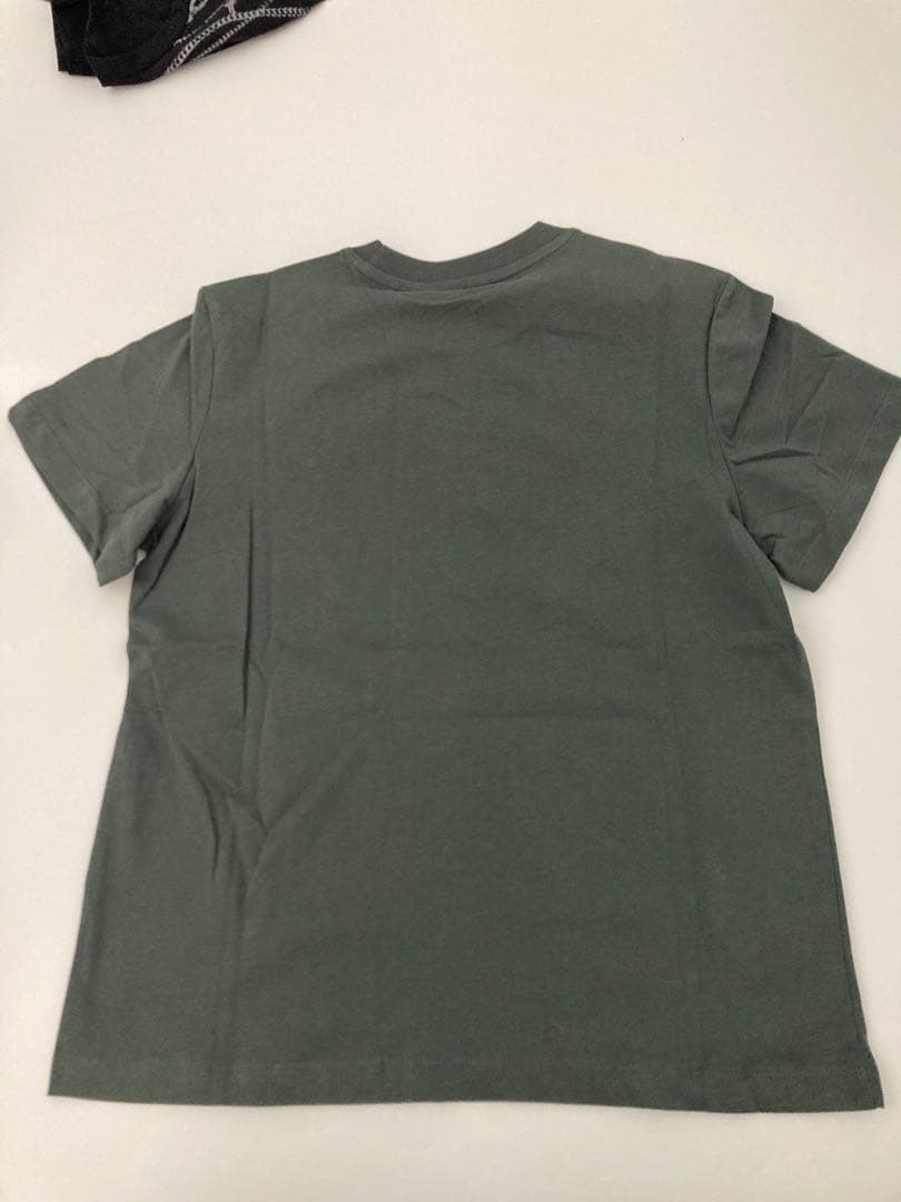 GANNI グレー 半袖Tシャツ ピンクロゴ