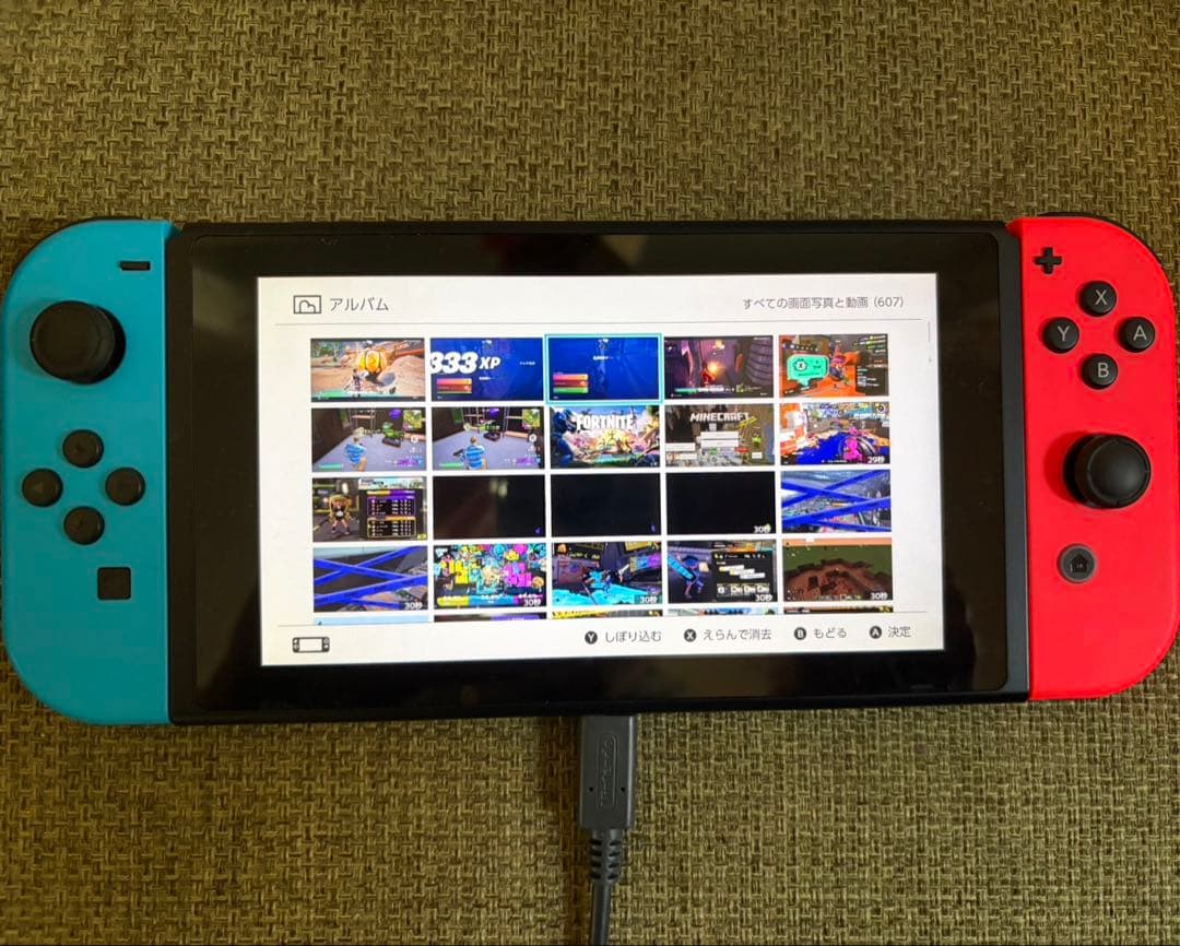 Nintendo Switch 本体 青/赤 64GB microSDカード付き