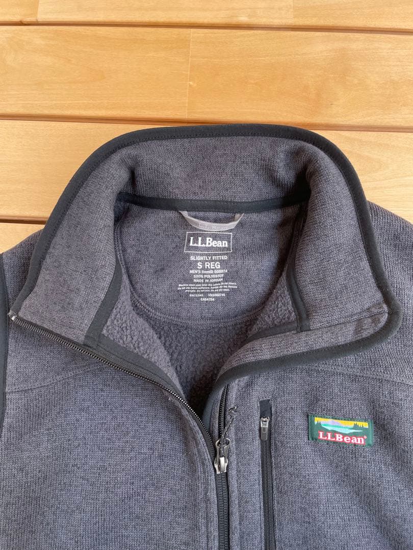 L.L.Bean エルエルビーン　セーターフリースベスト S グレーミックス