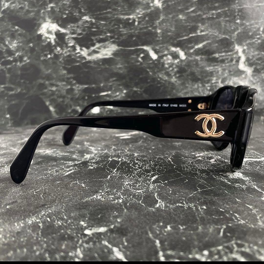 【shiho】CHANEL シャネル ブラック サングラス ケース付き
