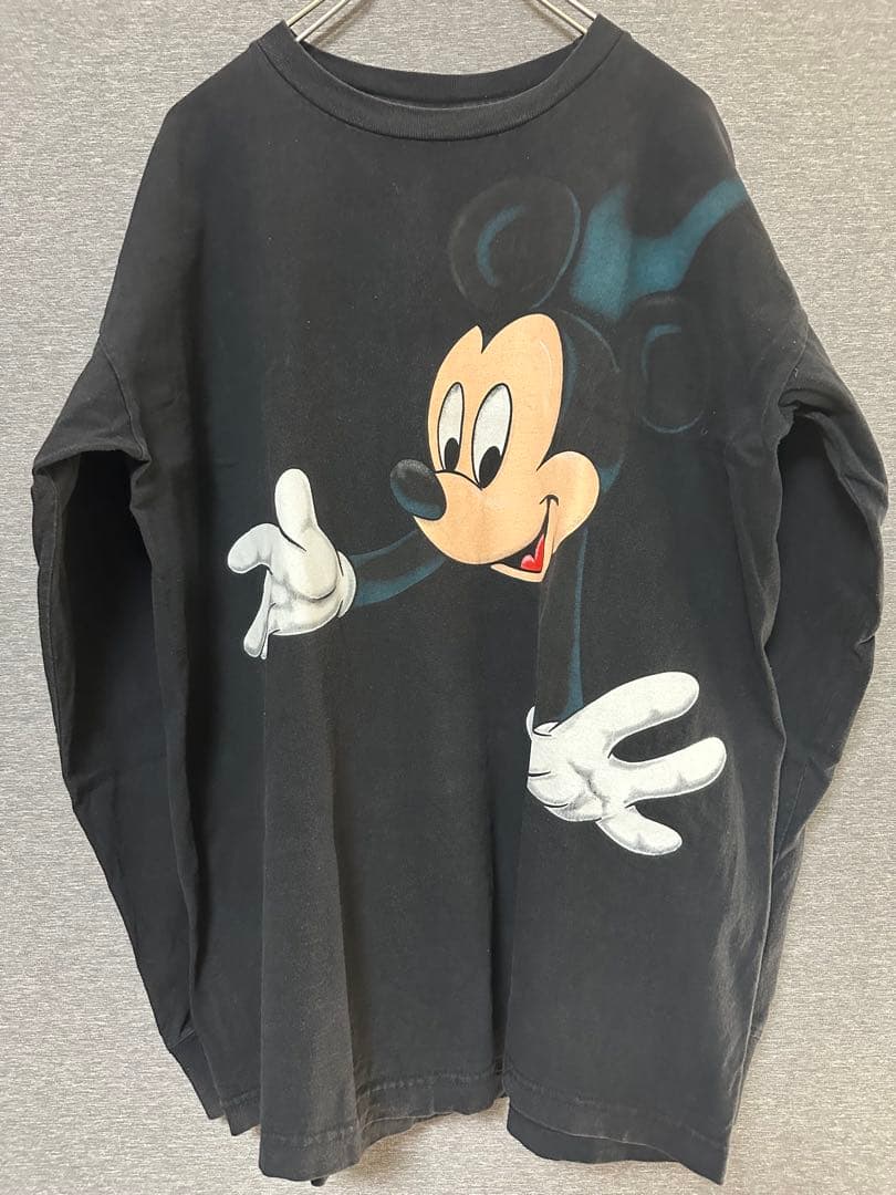 ゆ*ら様 90s後半 USA製 ディズニー ヴィンテージ ミッキー両面プリント