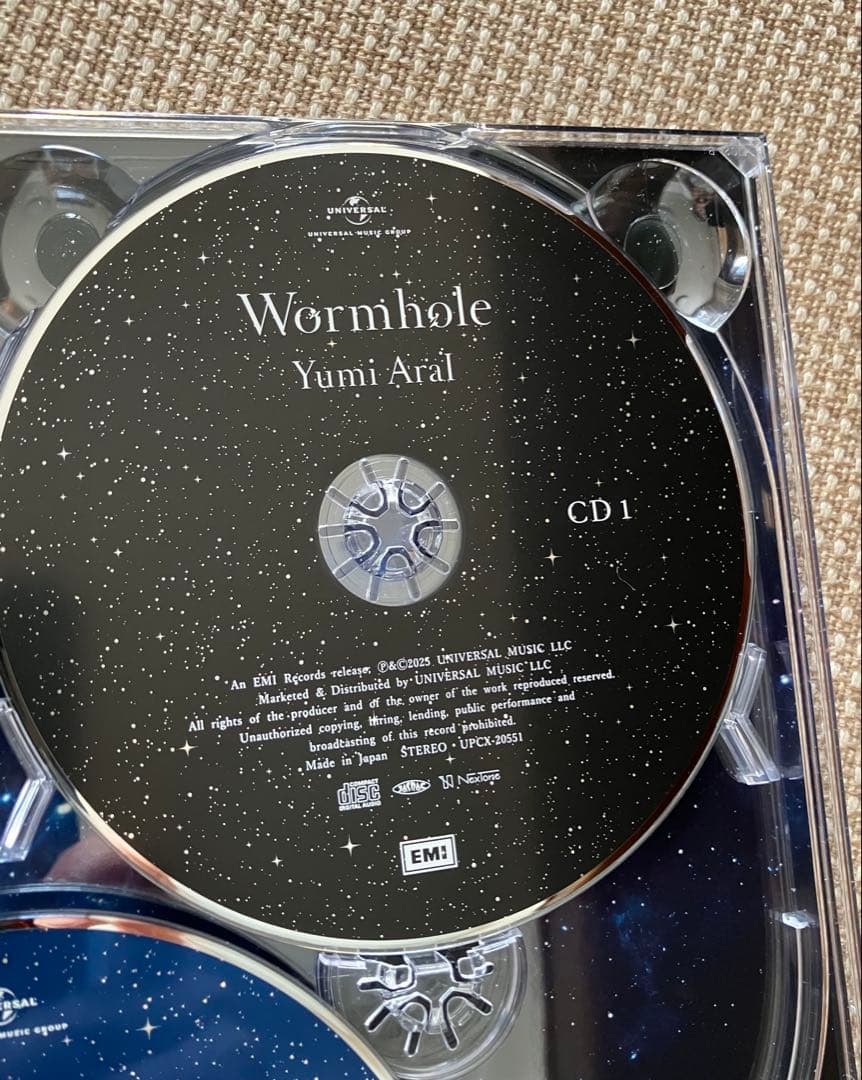 Wormhole / Yumi AraI 初回限定盤2CD + Blu-ray