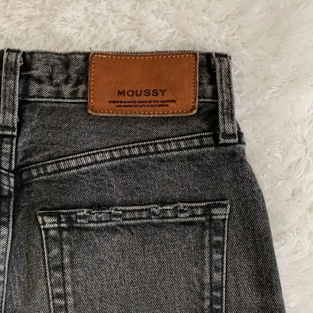 MOUSSY MVS BLACK FLARE ブラックデニム 25inch