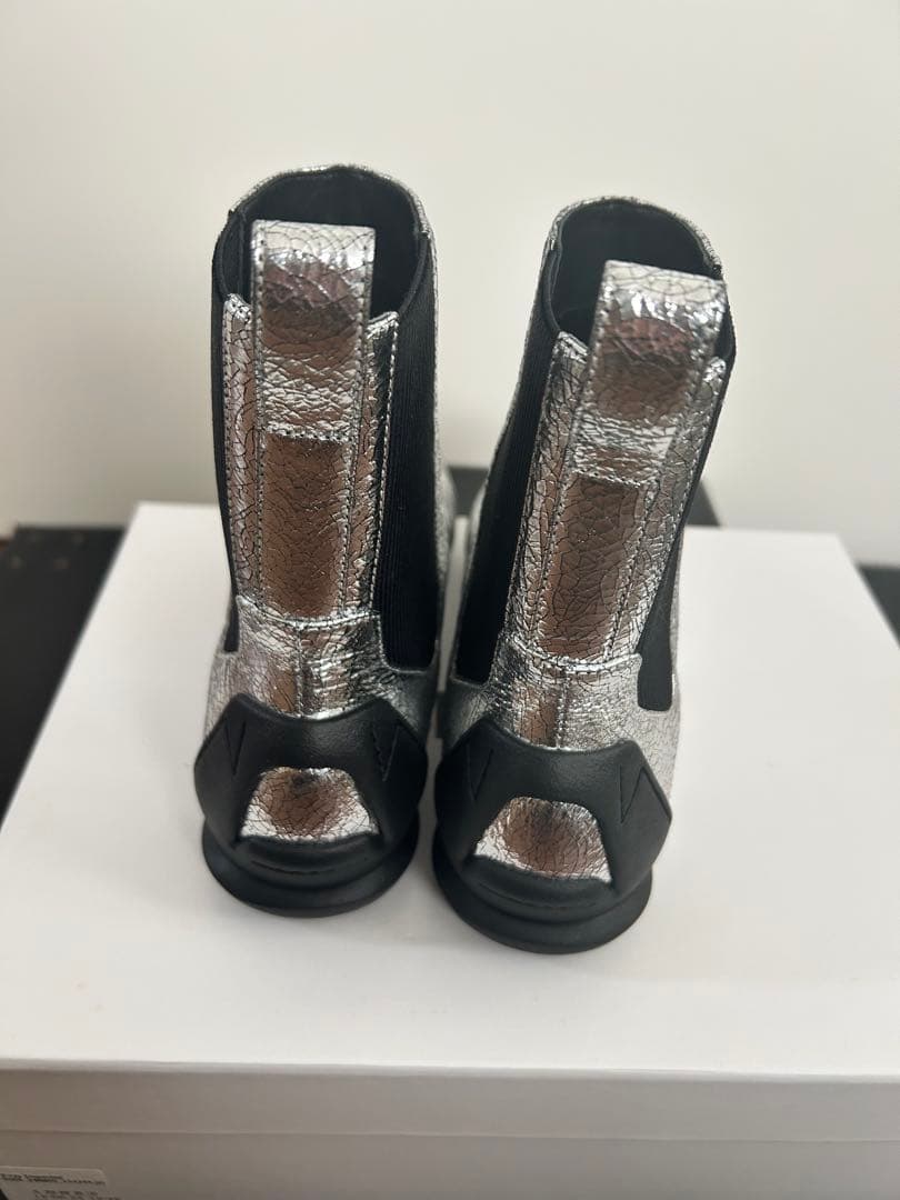 シーセイ　SHISEI ANKLE BOOTS シルバー 36.5