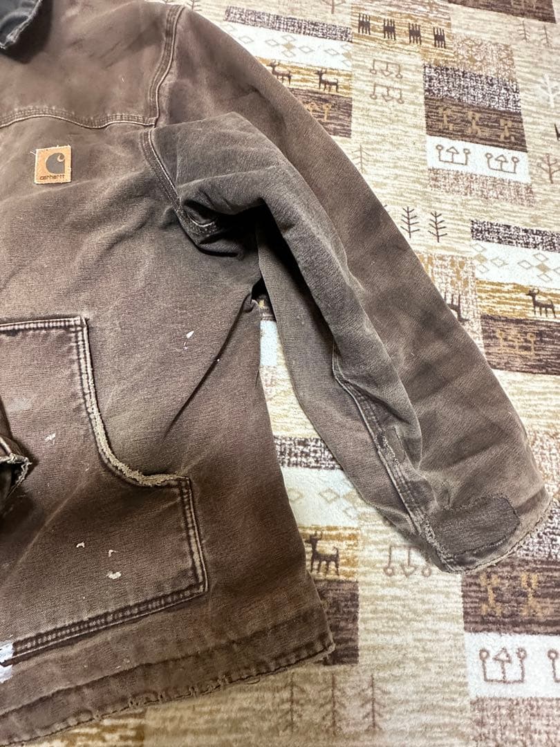 ハ*ー様 Carhartt トラディショナルデトロイトチョアコー卜 フェード ハ