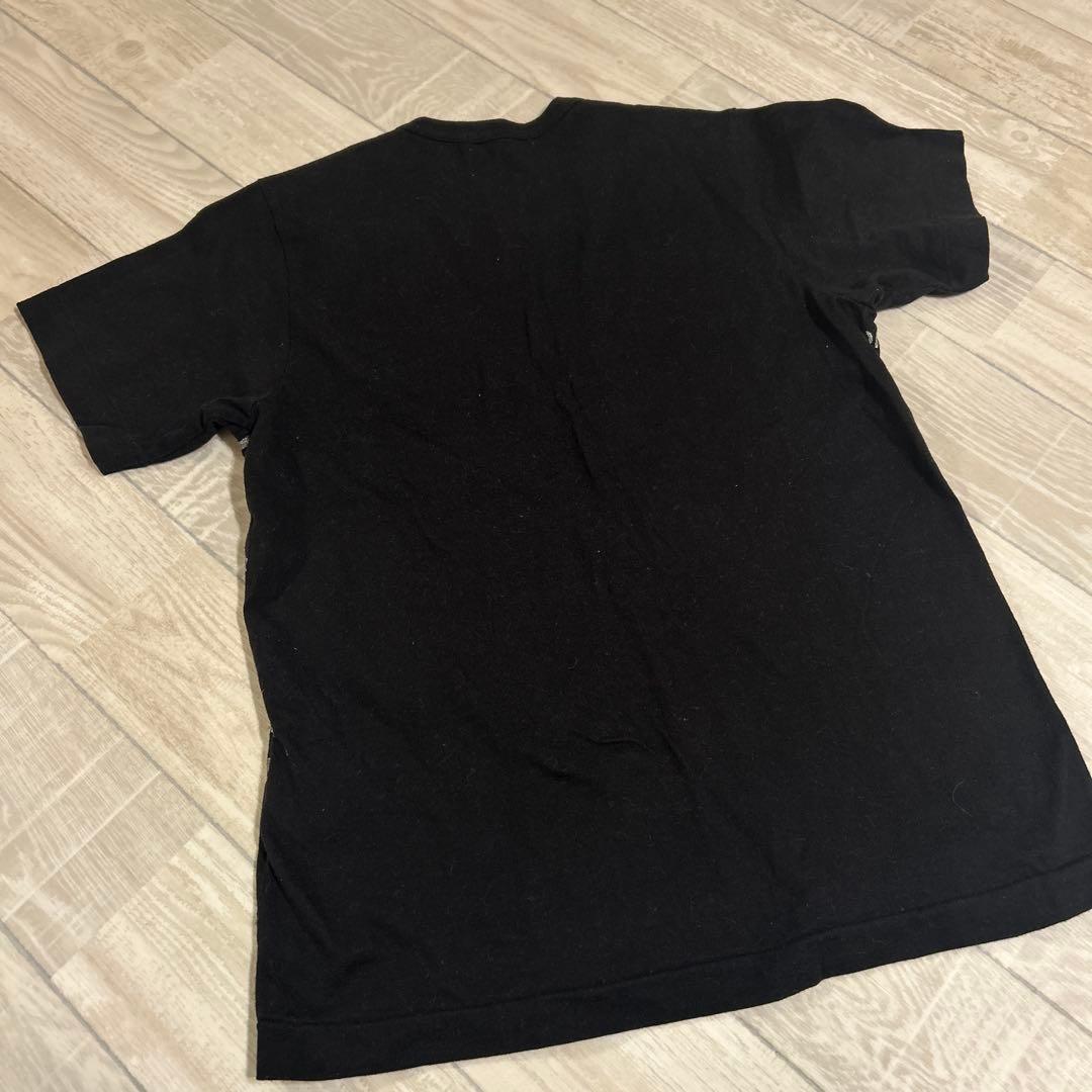 COMME des GARCONS ブラック Tシャツ テキストプリント　半袖