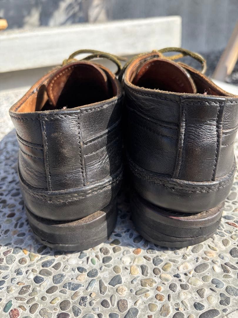 革靴　レザー　モカシン　黒　Vibram