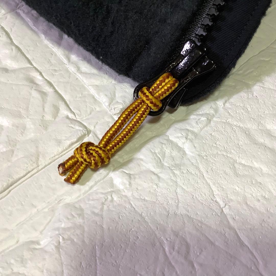 エルエルビーン フリース ベスト 刺繍ロゴ ワンポイント ダークグレー 黒 XL