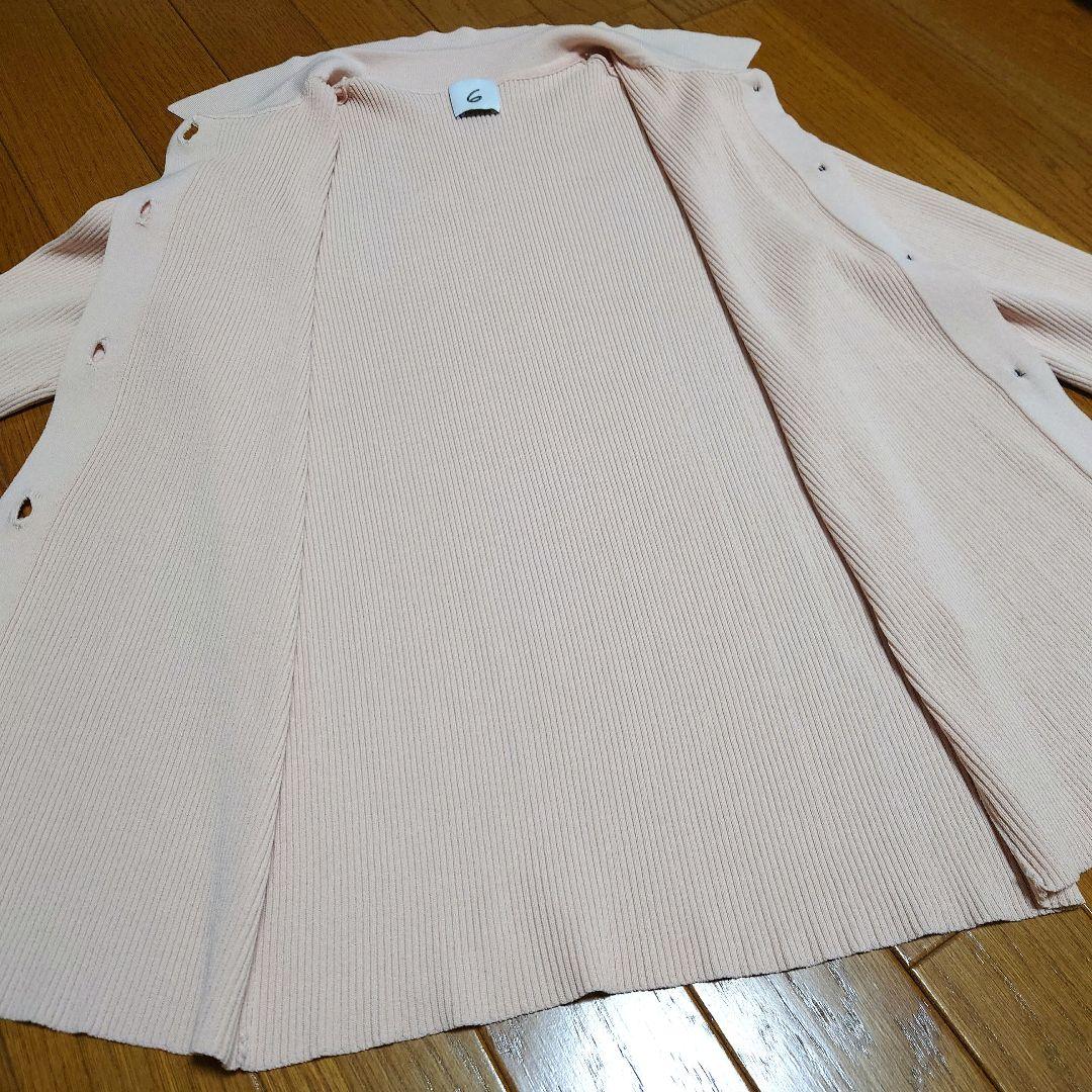 6(ROKU) RIB SHIRT CARDIGAN カーディガン