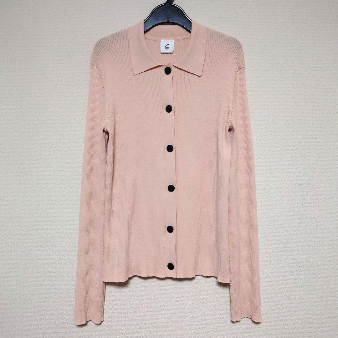 6(ROKU) RIB SHIRT CARDIGAN カーディガン