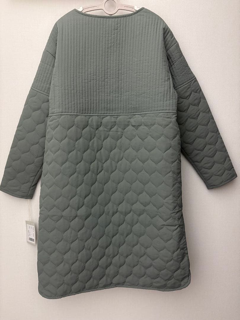 KEYMEMORY キルトロングコートQuilt long coat GREEN