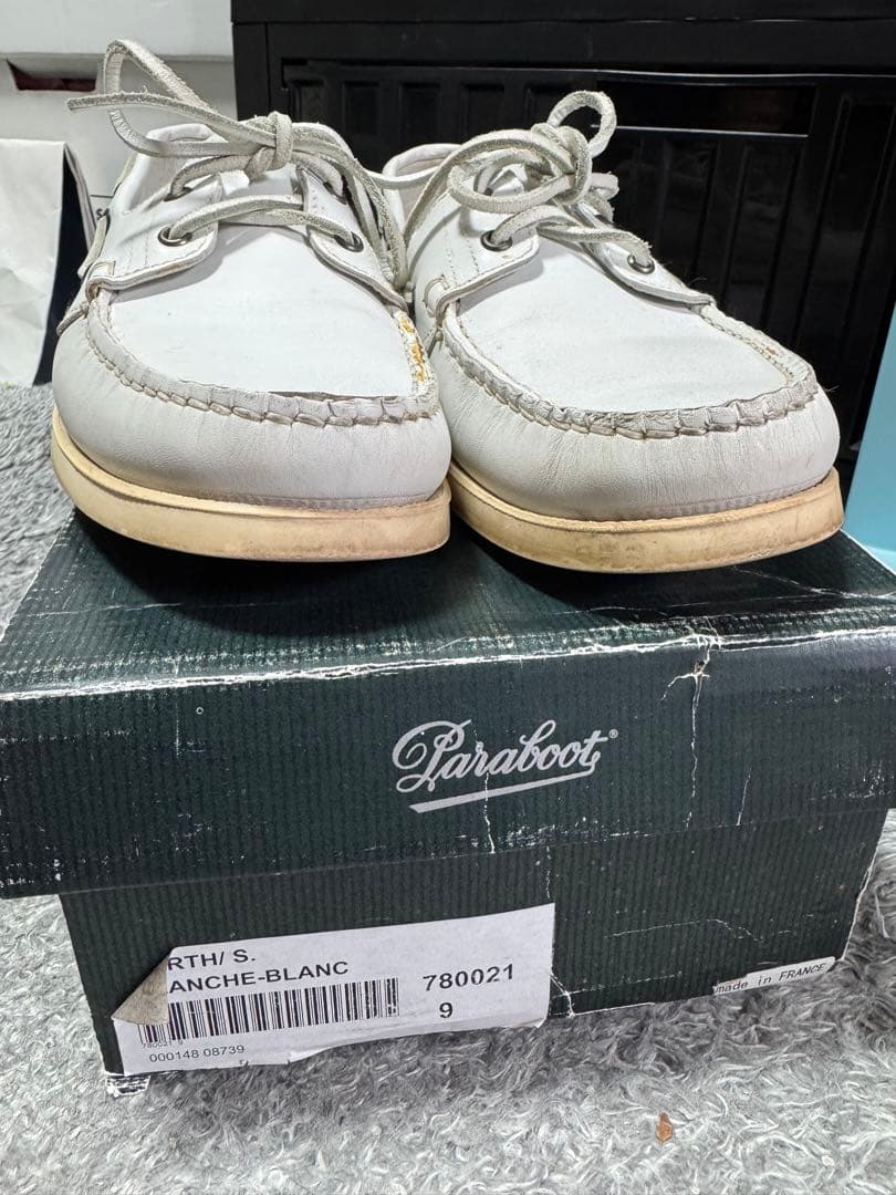 週末まで激安　美品Paraboot Anche-Blanc ホワイト 9