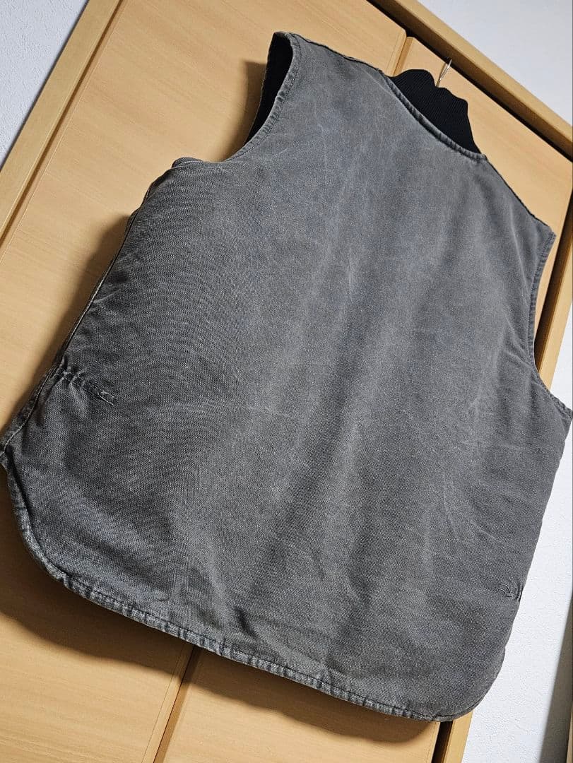 Carhartt ダックベストXL USA製 腰ゴム セメント V02CMT