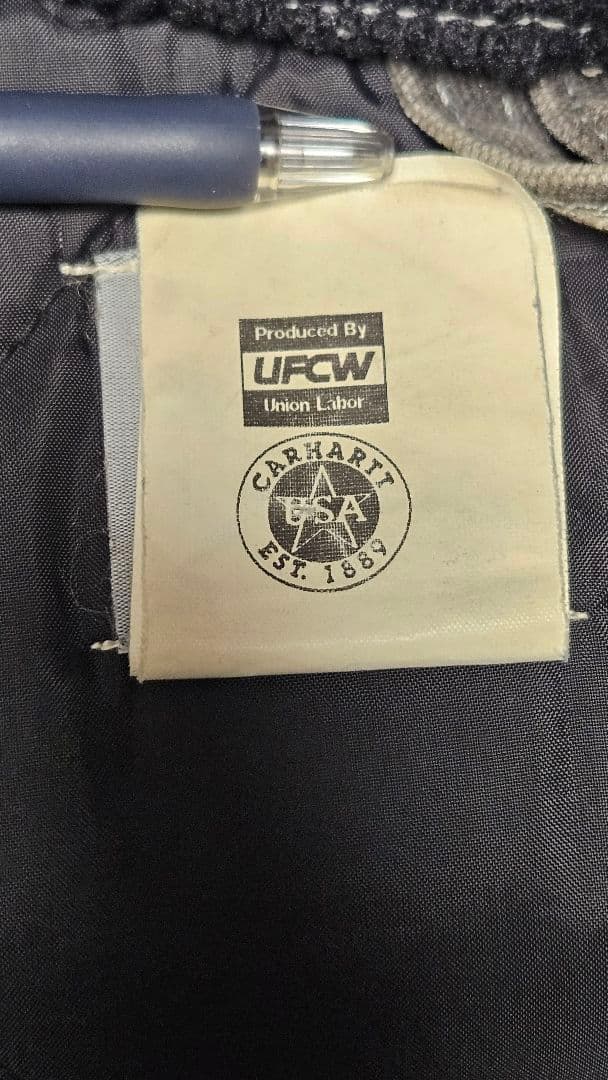 Carhartt ダックベストXL USA製 腰ゴム セメント V02CMT