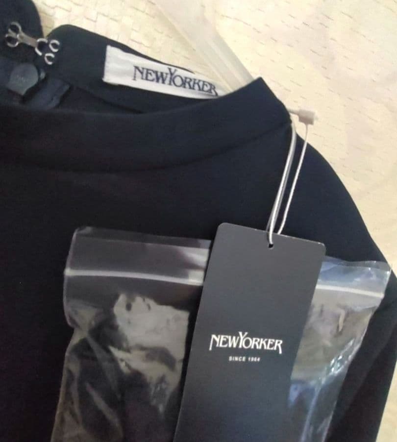 【お値下げ致しました】NEWYORKER5分袖カットソーワンピースＬサイズ
