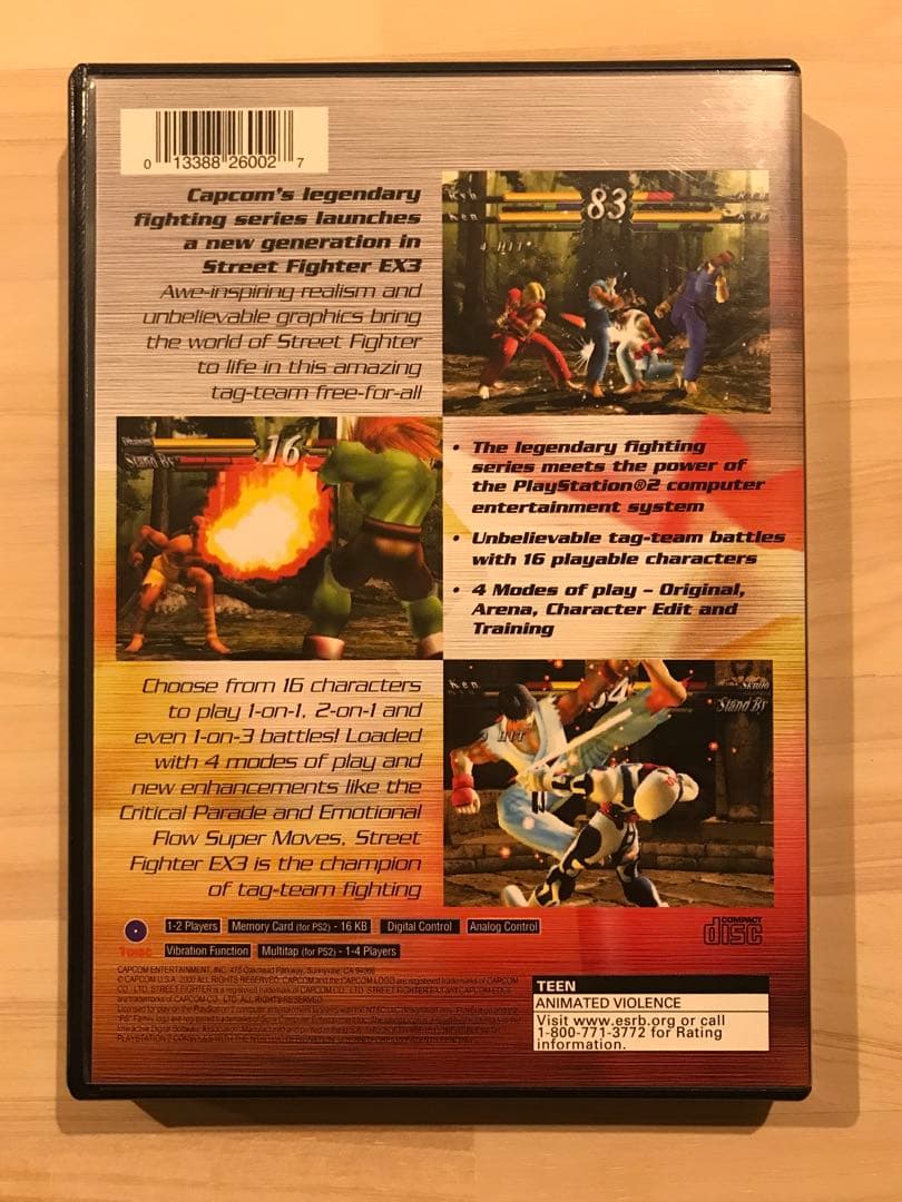 【希少】Street Fighter EX3【PS2北米版】