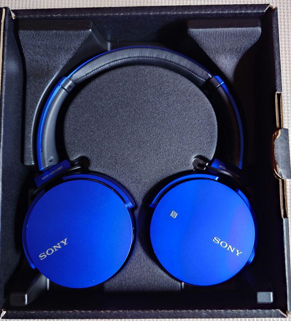 SONY MDR-XB650BT ワイヤレスヘッドフォン ブルー