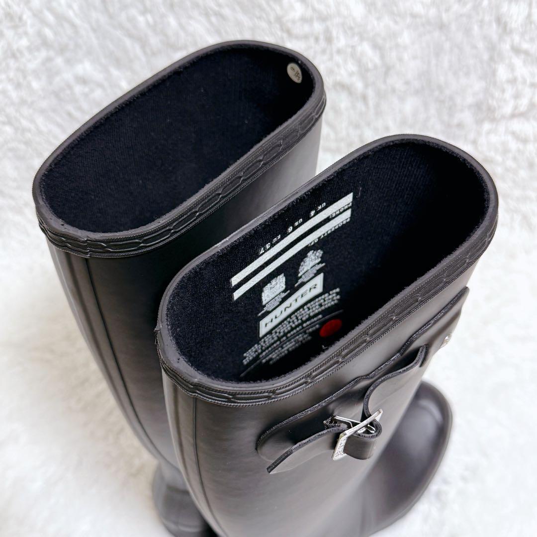 HUNTER Original Tall レインブーツ 長靴 ブラック バックル