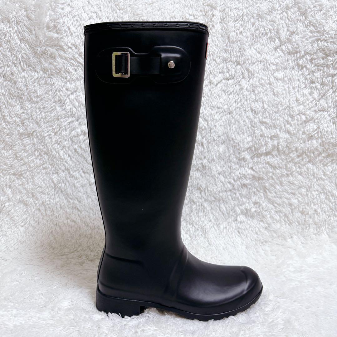 HUNTER Original Tall レインブーツ 長靴 ブラック バックル