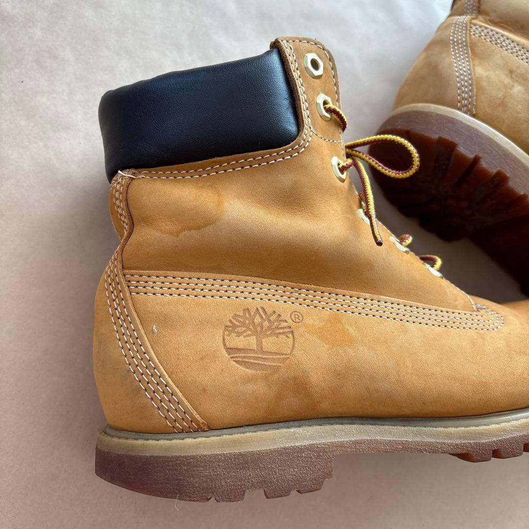 Timberland 10361 6インチブーツ レディース7W イエローブーツ