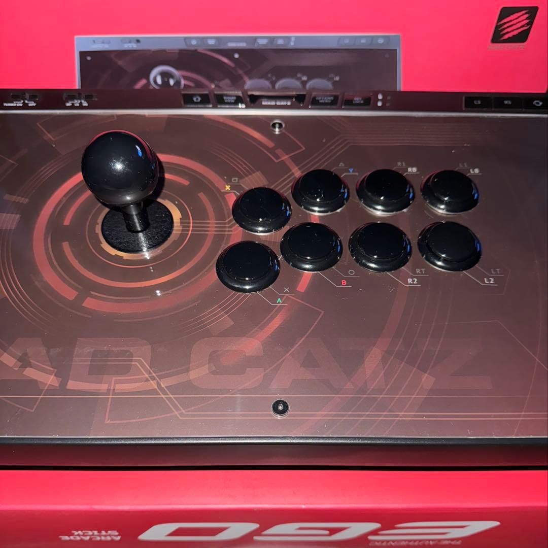 Mad Catz EGOアケコン 静音レバー静音ボタン換装済
