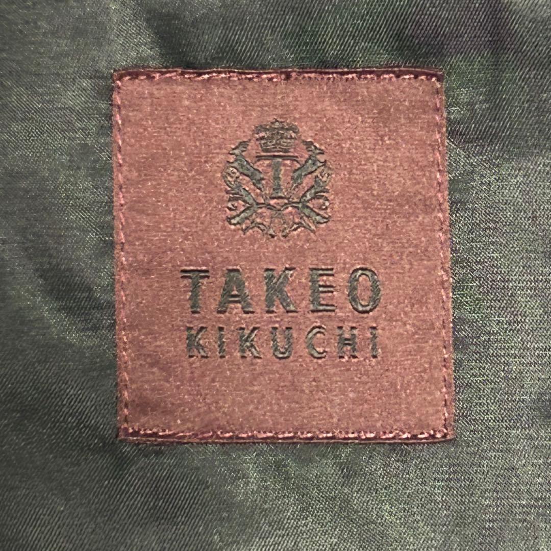 【美品】タケオキクチ セットアップ スーツ ストライプ 赤タグ 高級 2XL