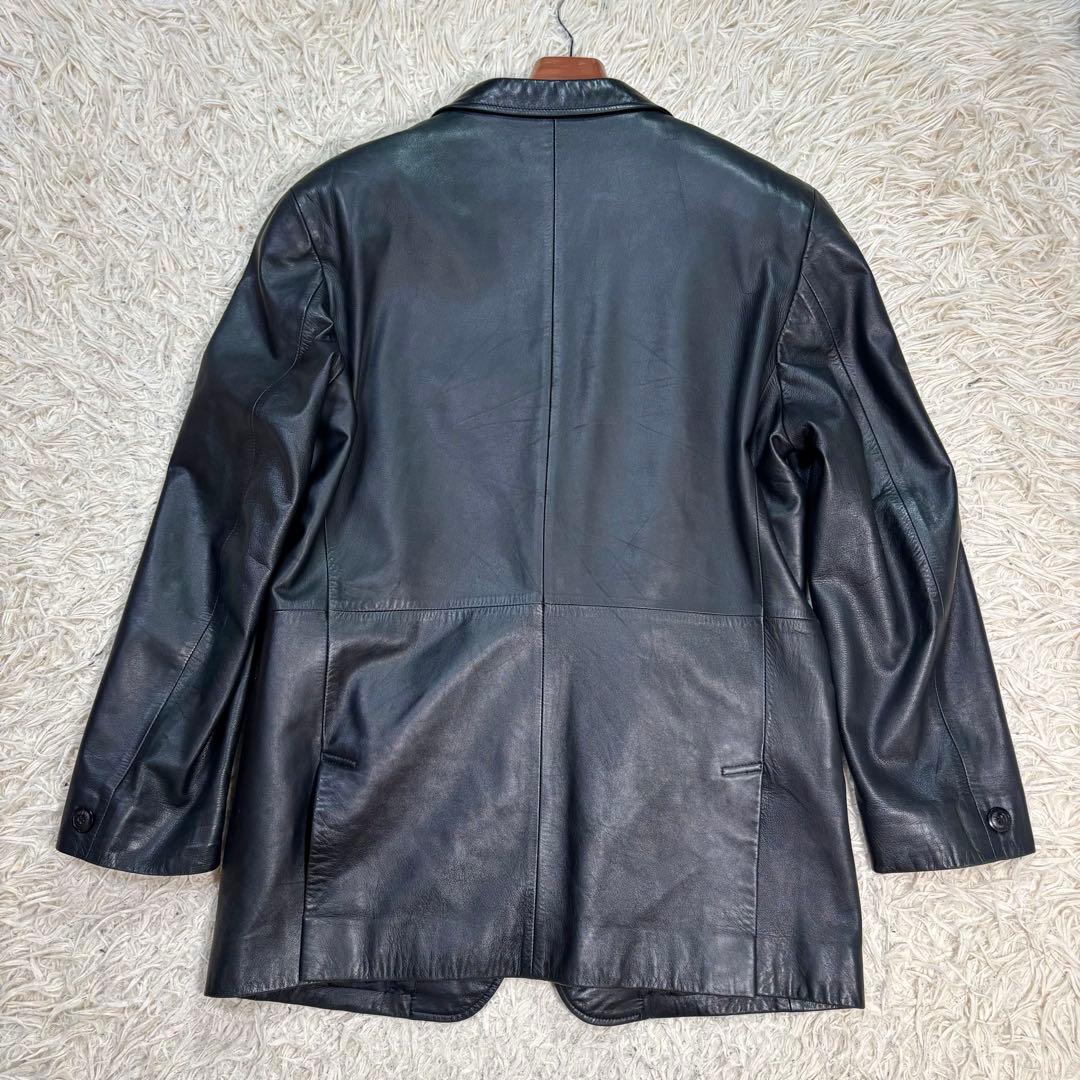 HAYA様　BURBERRY LONDON ラムレザー　テーラードジャケット　黒